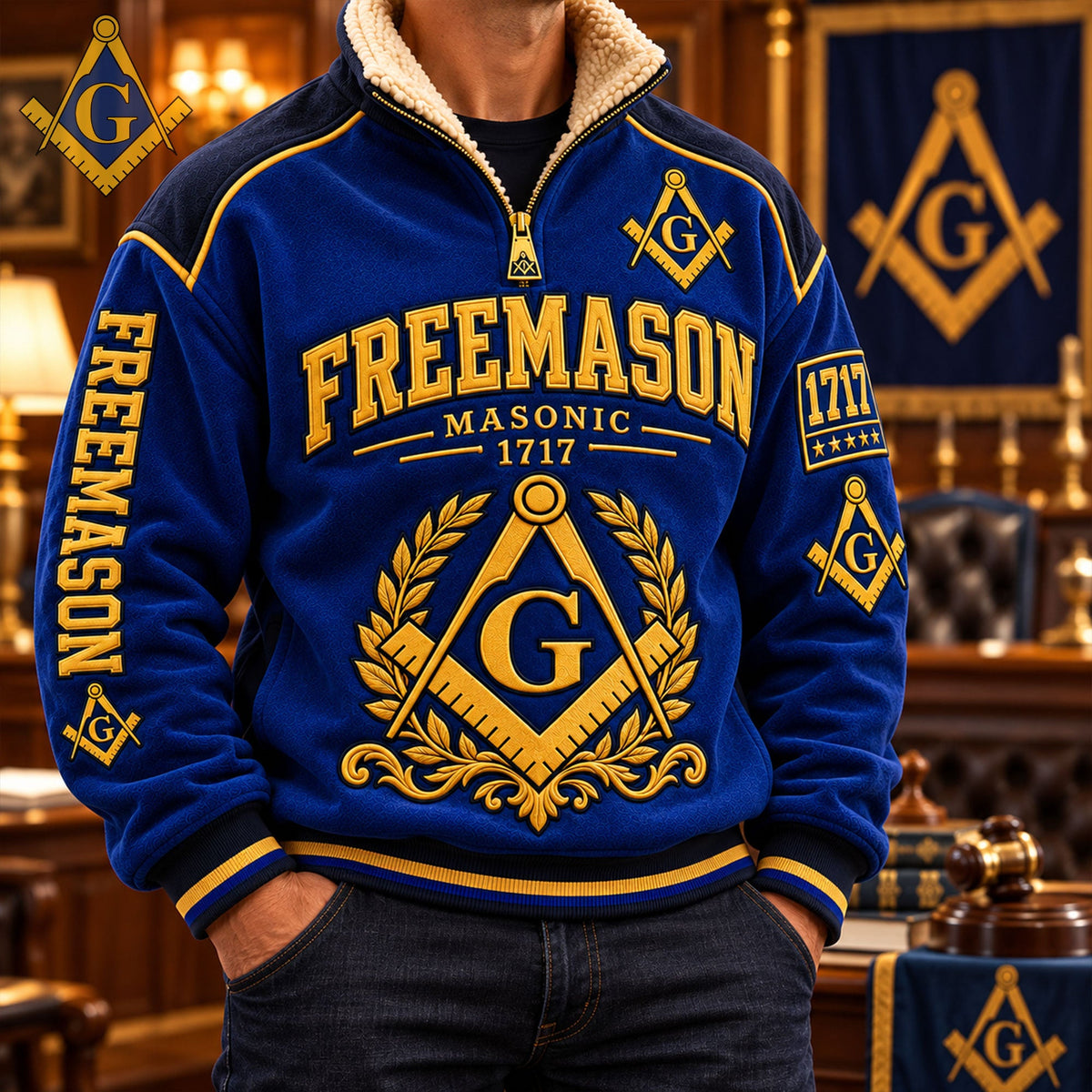 PREMIUM COZY SHERPA COLLAR PULLOVER HANNN TND FREE 1410263