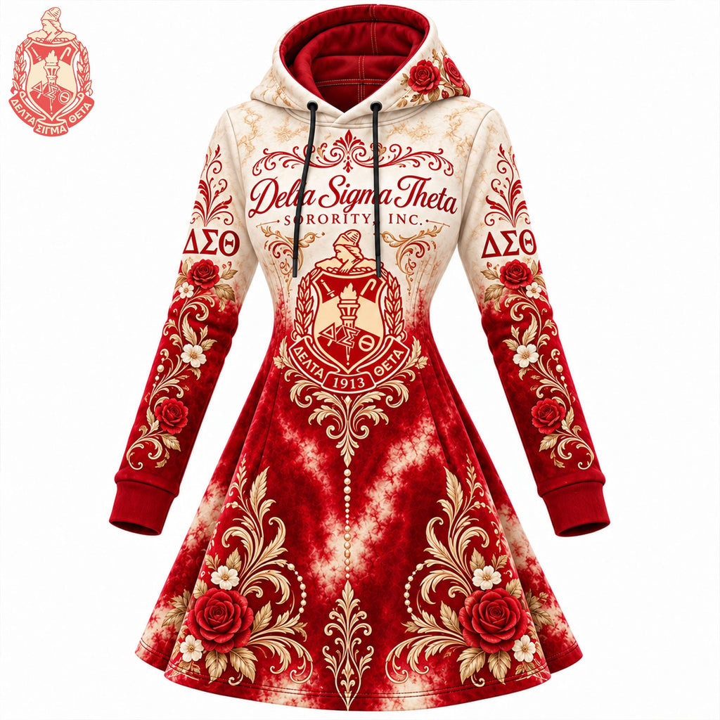 Women's Hooded Sweatshirt Dress HANNN TND DST 2410265
