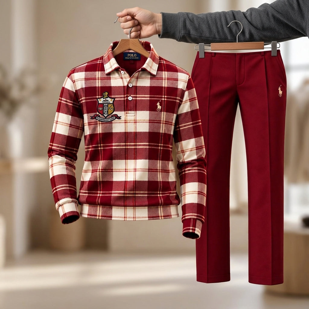Premium Long Polo & Pants Set TLQ DBD KAP 2610263