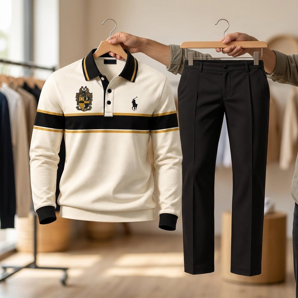 Premium Long Polo & Pants Set TLQ DBD KAP 2610264