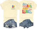 Autism Awareness Shirt Women See The Able Not The Label Autism Shirt Casual Inspirational Short Sleeve Positive Tee Tops