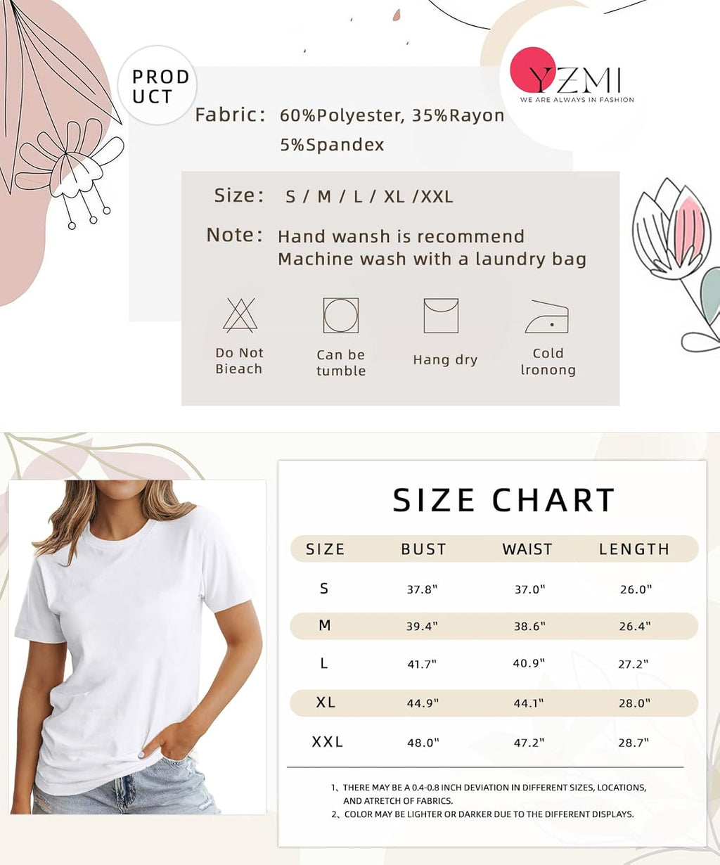 YZMI Autism Awareness Shirt Womens Autism Acceptance Month Grahic Short Sleeve Tee Tops