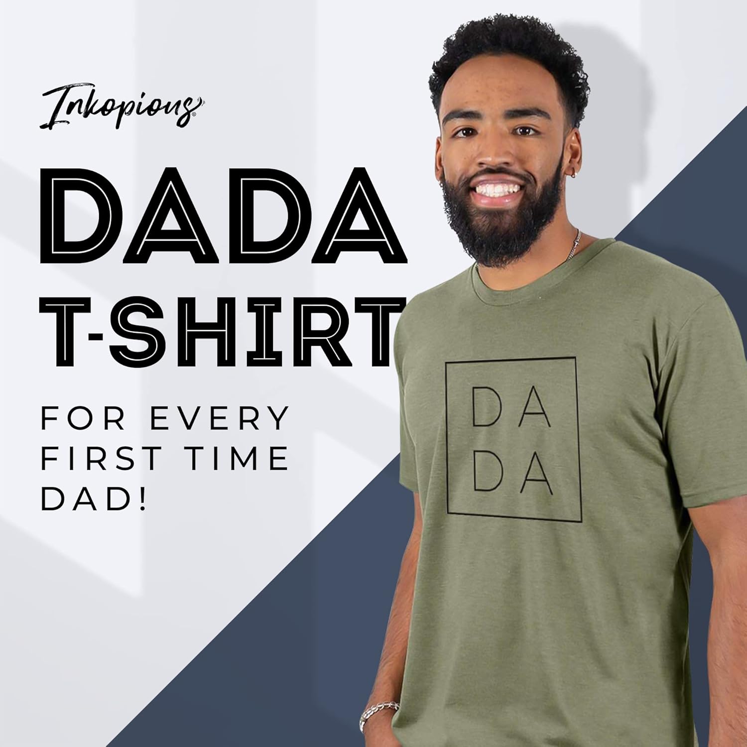 Inkopious DADA T-Shirt - First Time Father's Day Present -