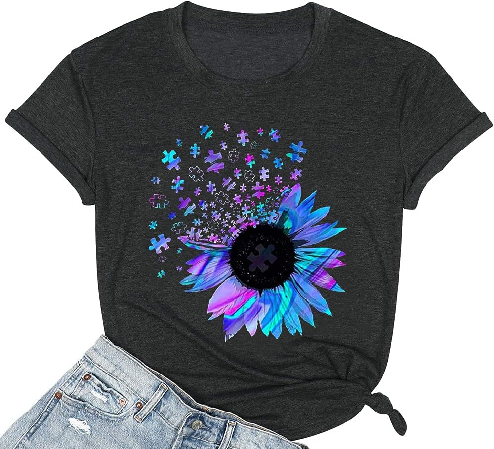 Bealatt Women's Sunflower Graphic Shirts Sunflower Pattern Print Tank Tops Casual Sleeveless Summer Tops Holiday Tee Shirt Mother Shirt