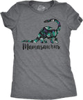 Womens Mamasaurus Brontosaurus and Mamasaurus Rex Dinosaur Mom T Shirts Funny Cool Graphic Tee for Mothers Day Mother Shirt
