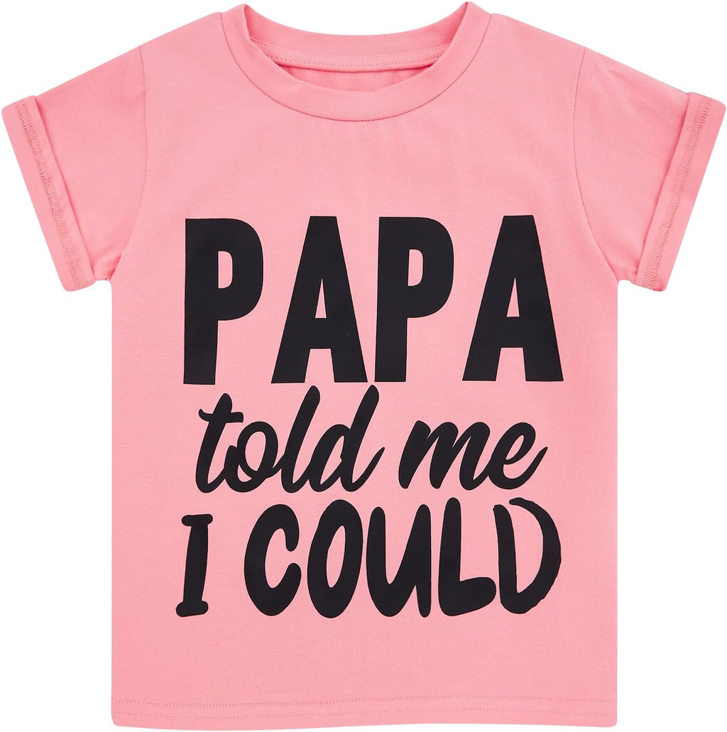 UNICOMIDEA Toddler Girls T-Shirt Graphic Short Sleeve Tee Shirts for 2-6 Years