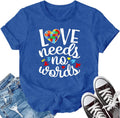 LBP Autism Awareness Shirt for Women Mental Health T-Shirt Be Kind Autism Tee Inspirational Tops