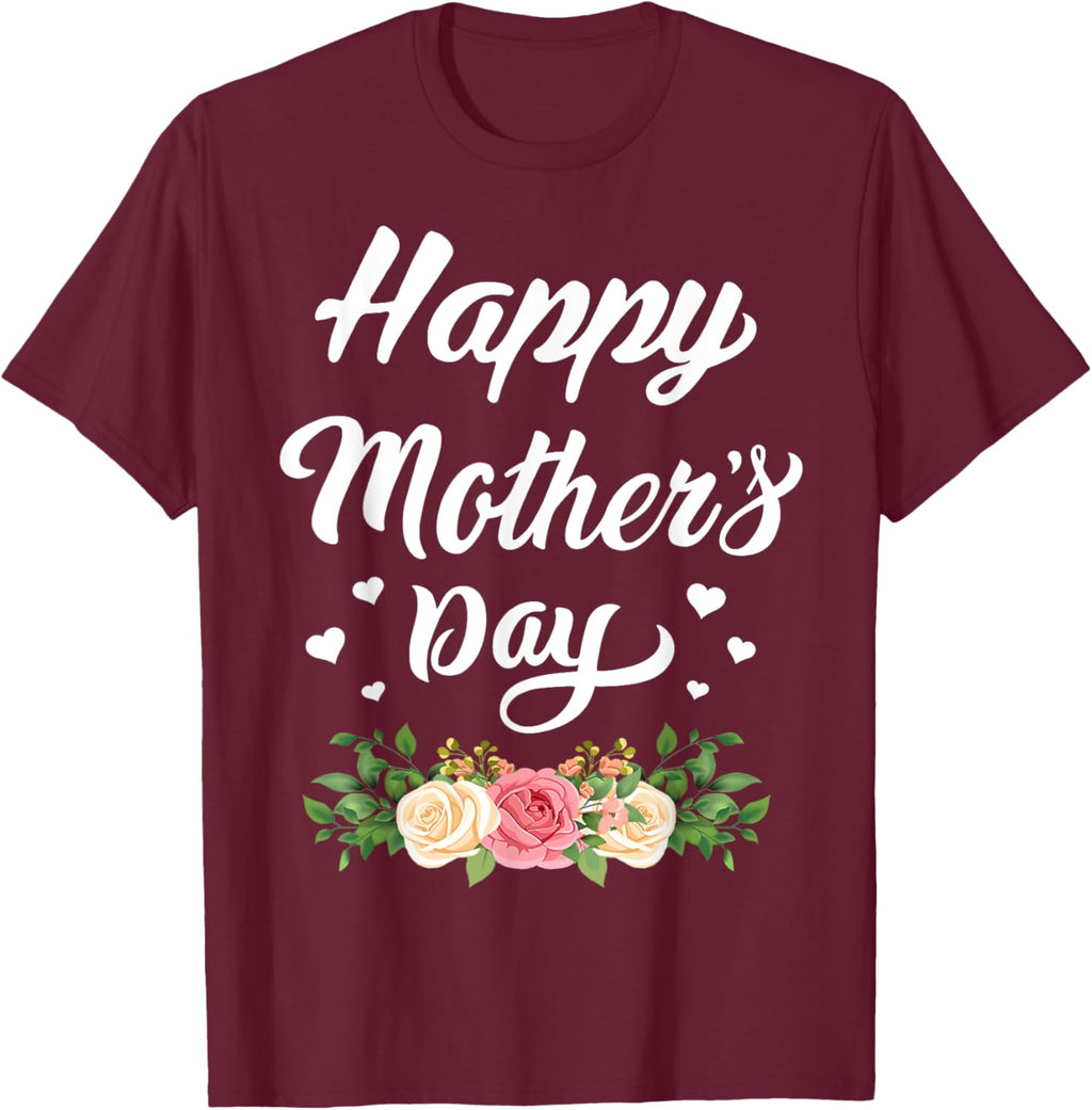 Happy Mother's Day 2024 Tshirt for Women Mom Grandma Mother Shirt