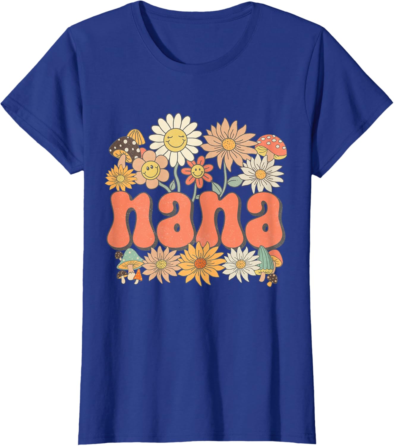 Groovy Nana Floral Hippie Retro Daisy Flower Mother's Day