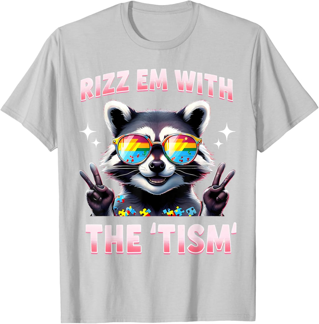 Autism Funny Rizz Em With The Tism Meme Autistic Racoon