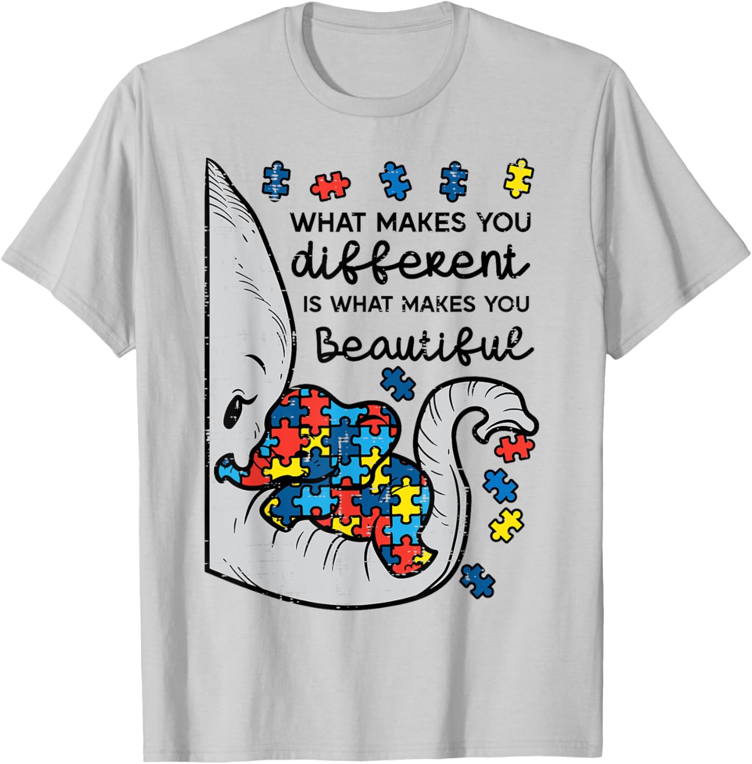 What Makes You Different Beautiful Elephant Autism Awareness