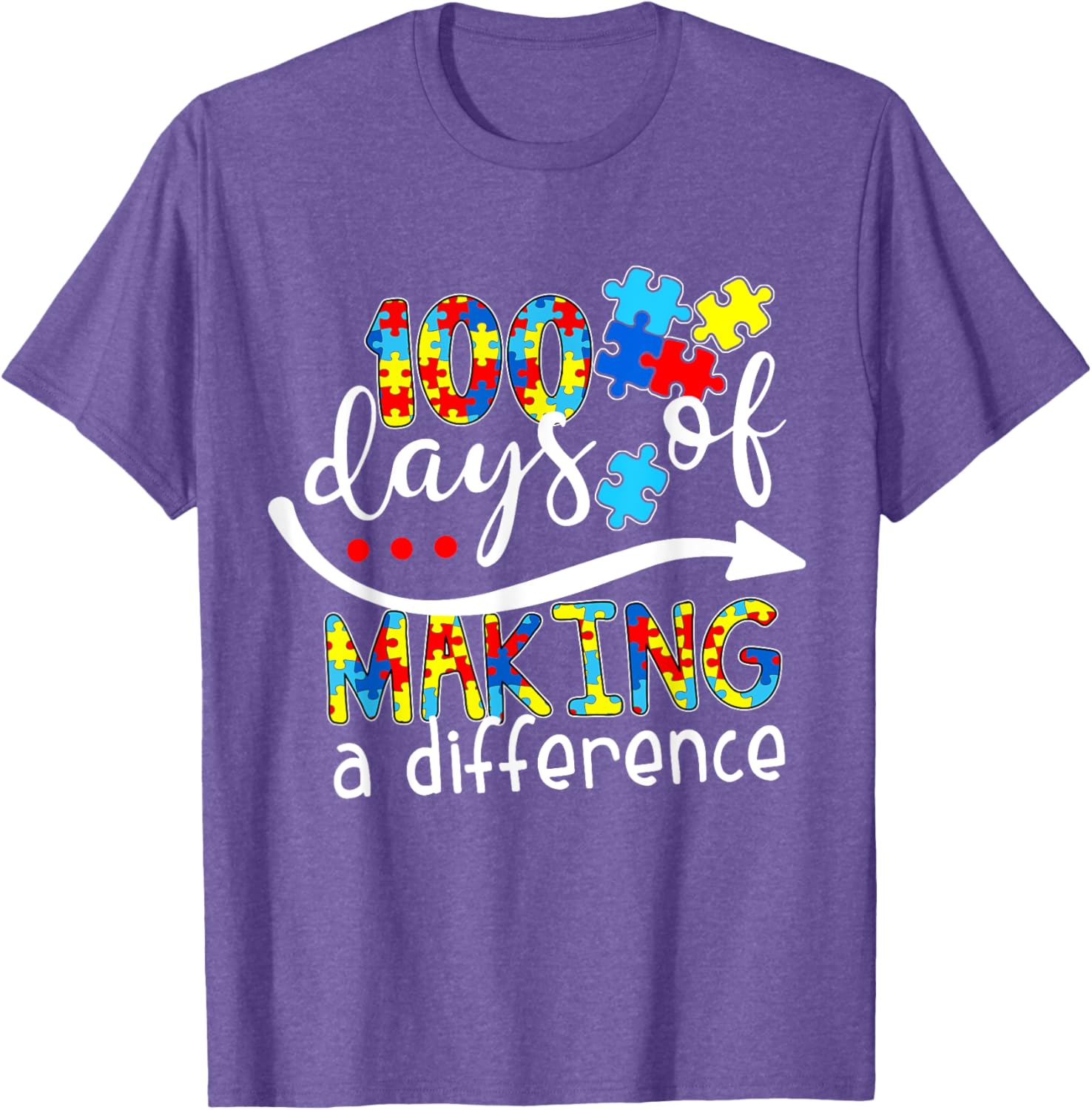 Autism 100 Days 100th day of school teacher autism awareness