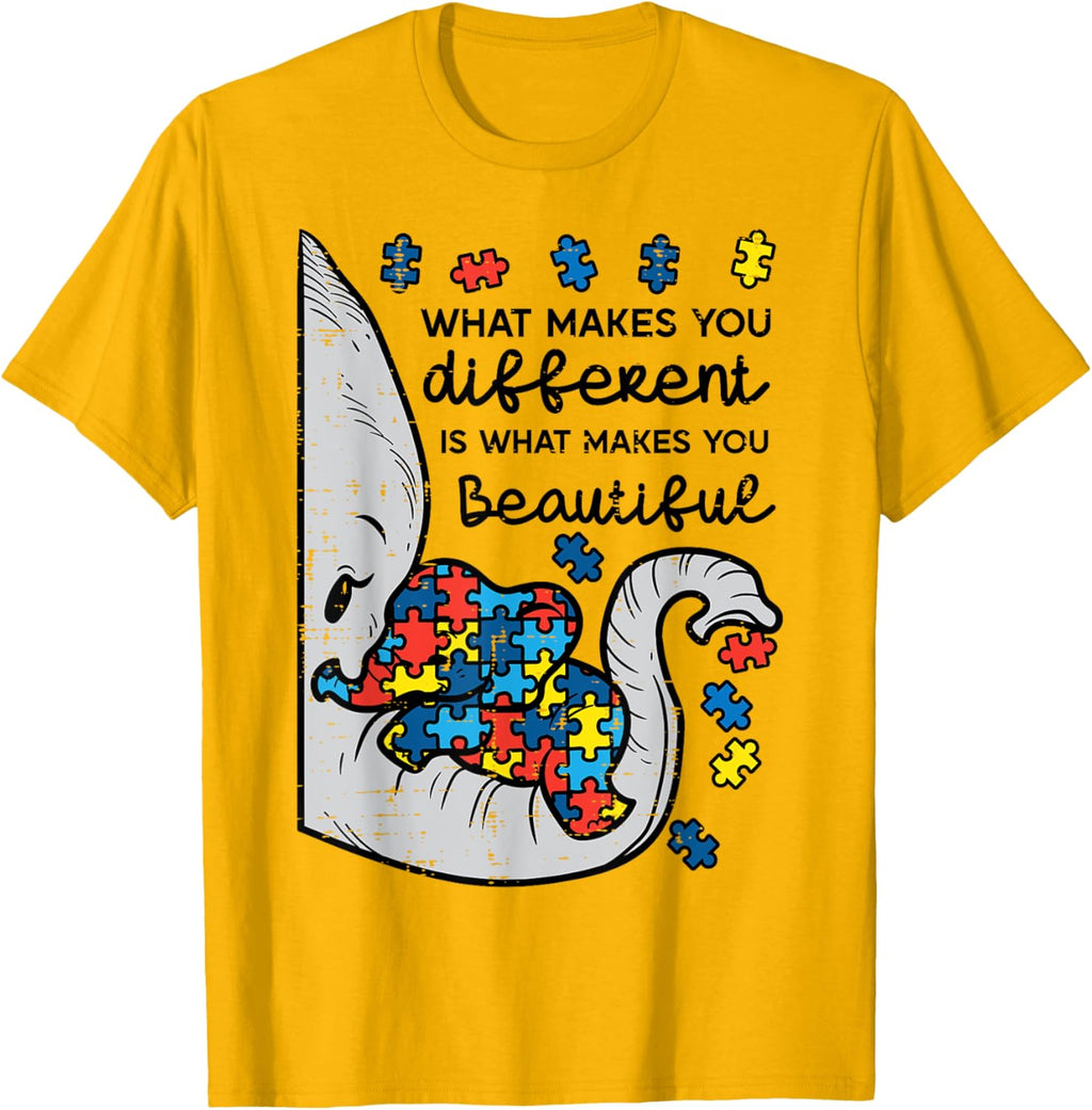 What Makes You Different Beautiful Elephant Autism Awareness