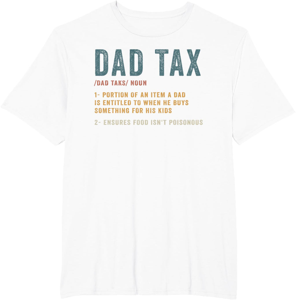Vintage Dad Tax Definition Men Funny Father's Day