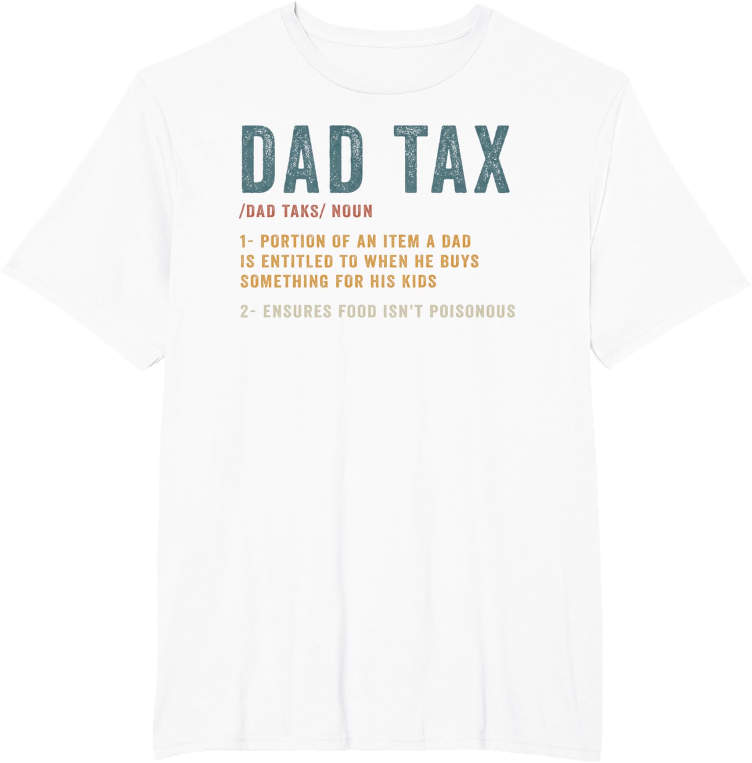Vintage Dad Tax Definition Men Funny Father's Day