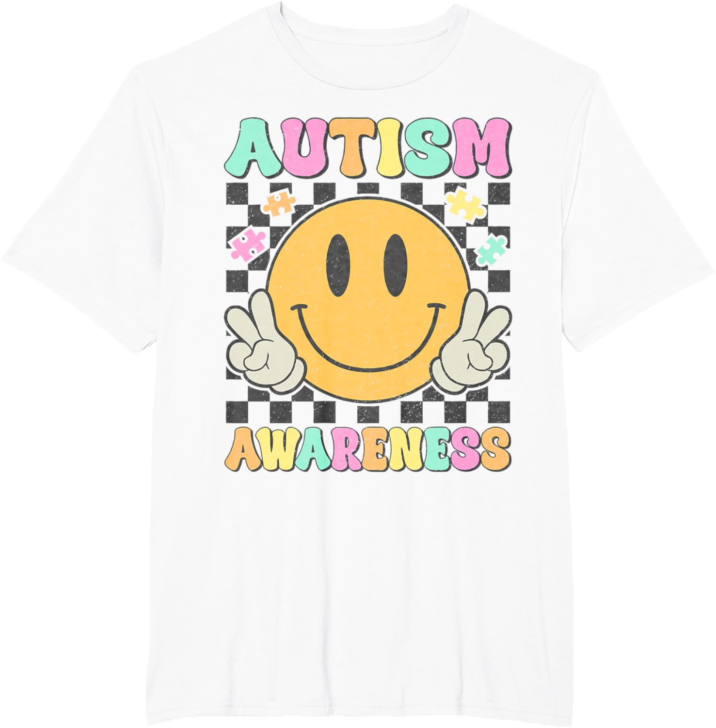 Autism Awareness Kids Men Women Smile Face Autistic Autism