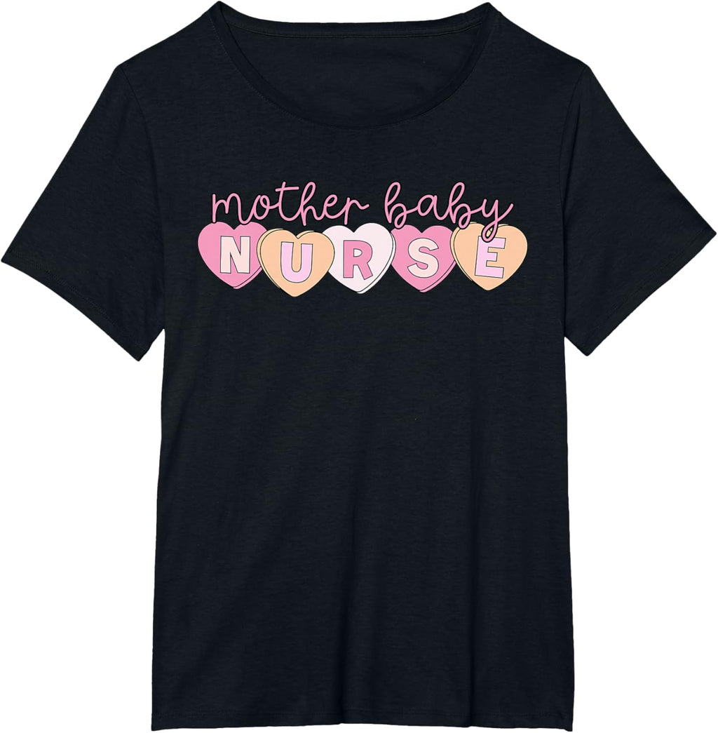 Mother Baby Nurse Hearts Valentine OBGYN Postpartum Nursing