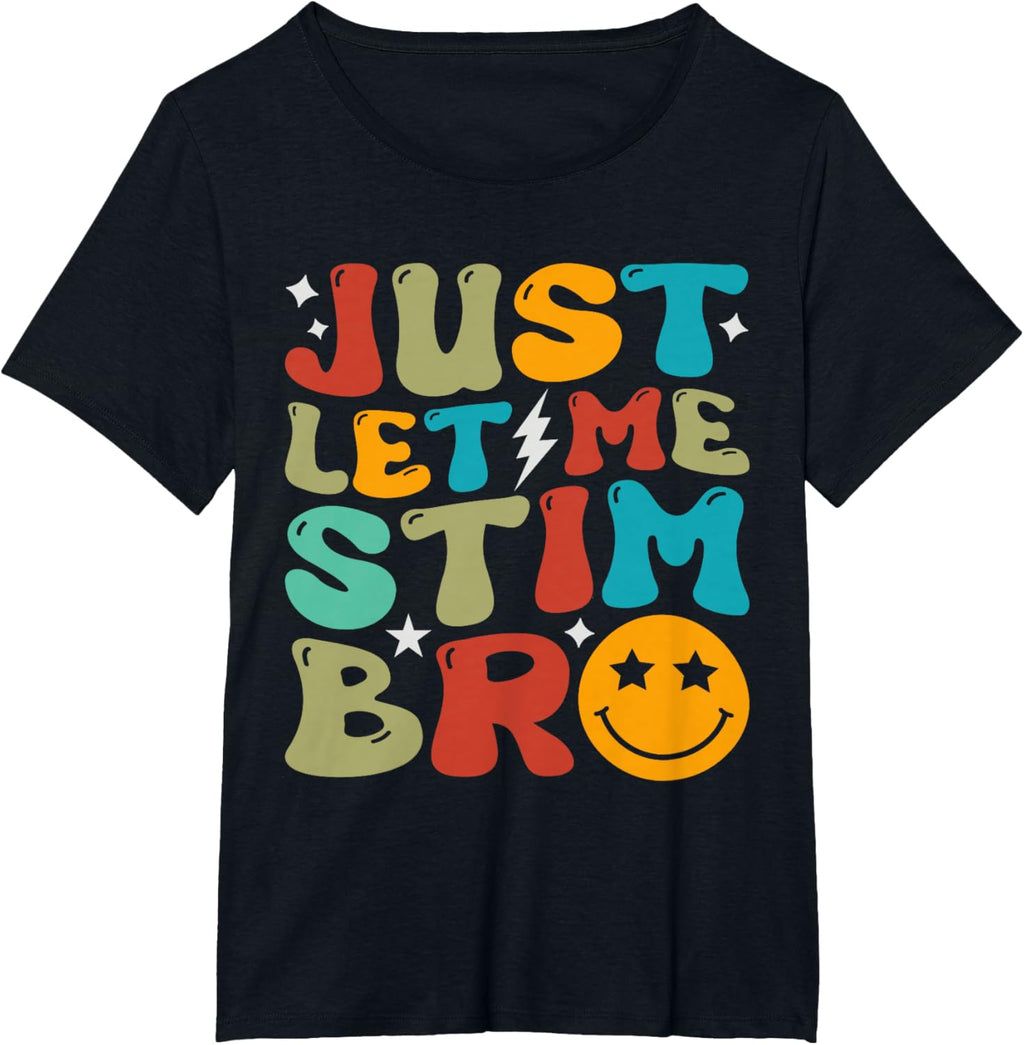 Groovy Just Let Me Stim Bro Kids Boys Funny Autism Awareness