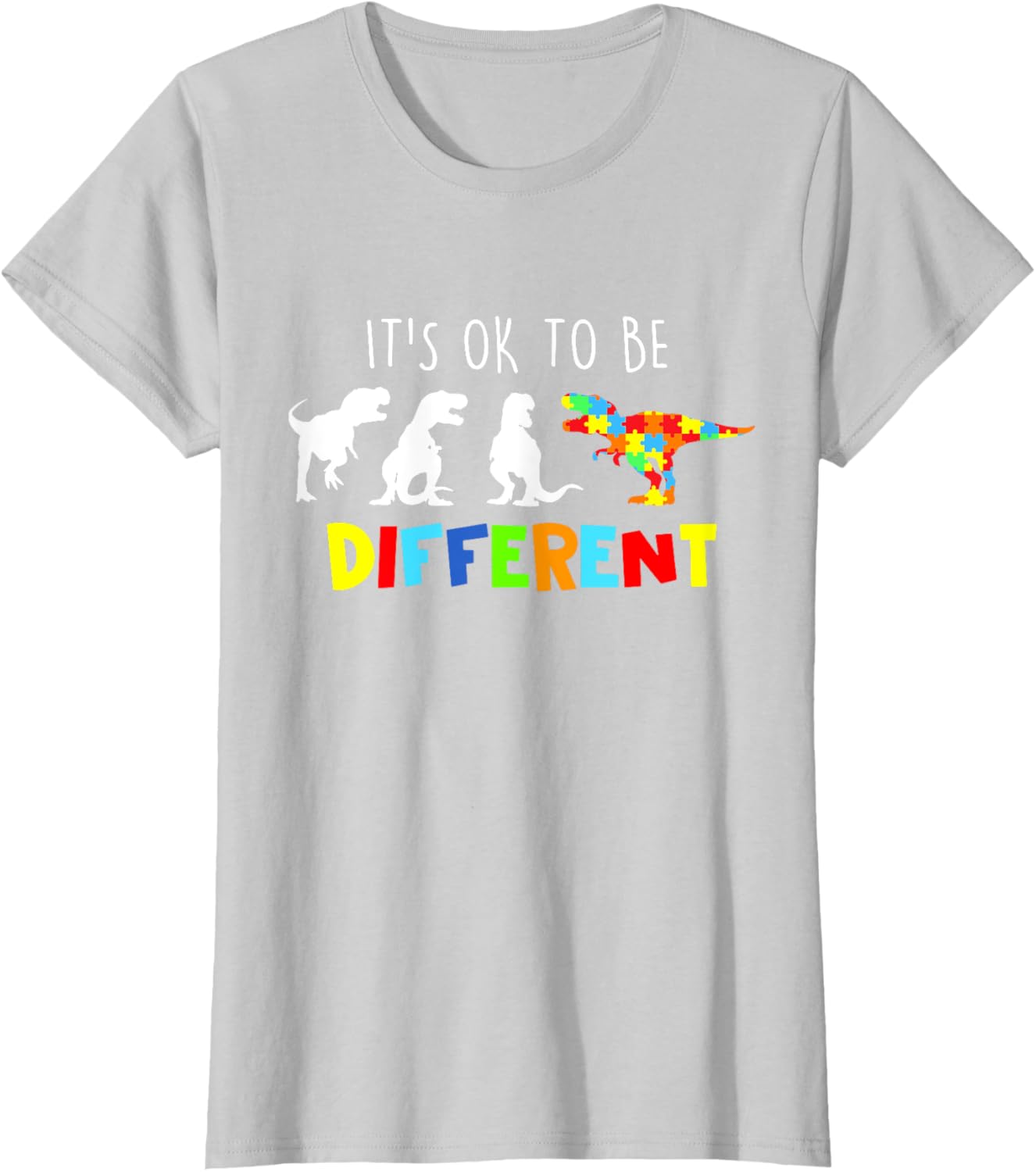 Autism Awareness Dinosaur Kid Boys Its Ok To Be Different