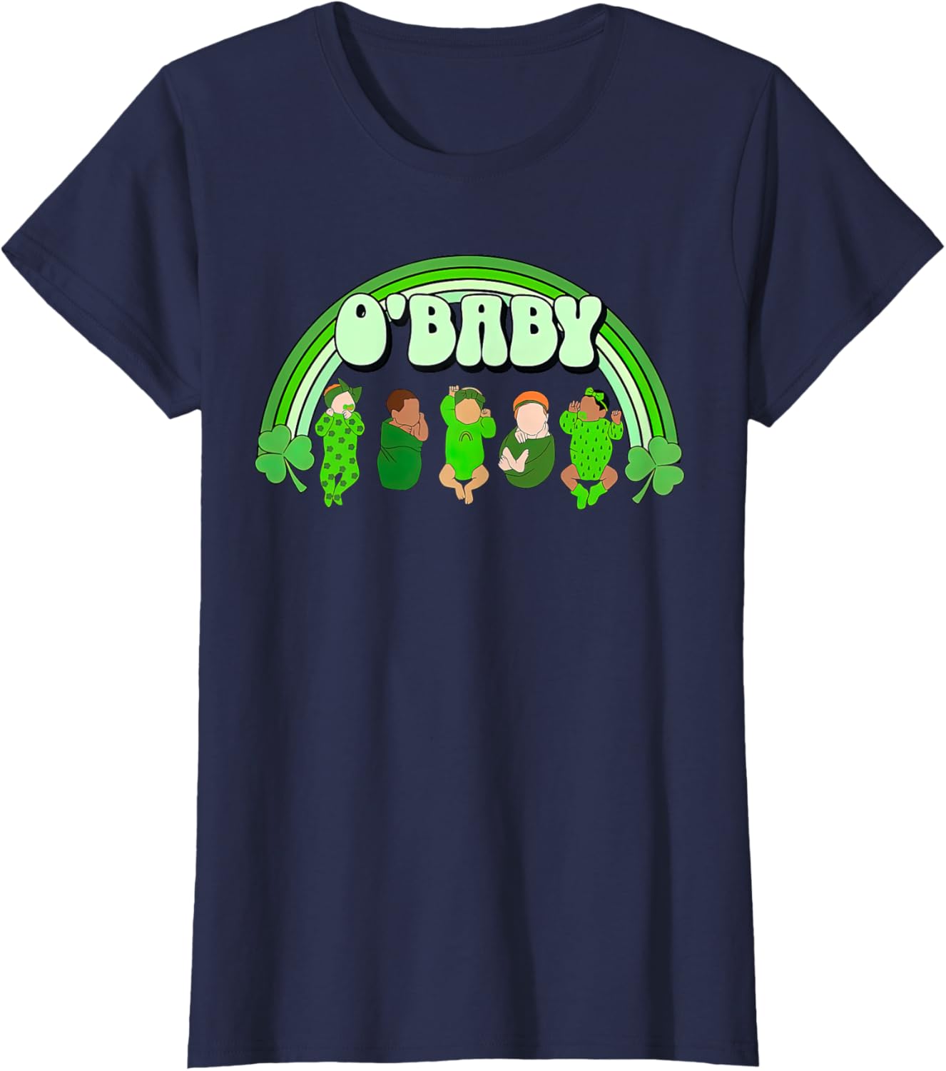 Rainbow Labor And Delivery Nurse Saint Patrick's Day NICU