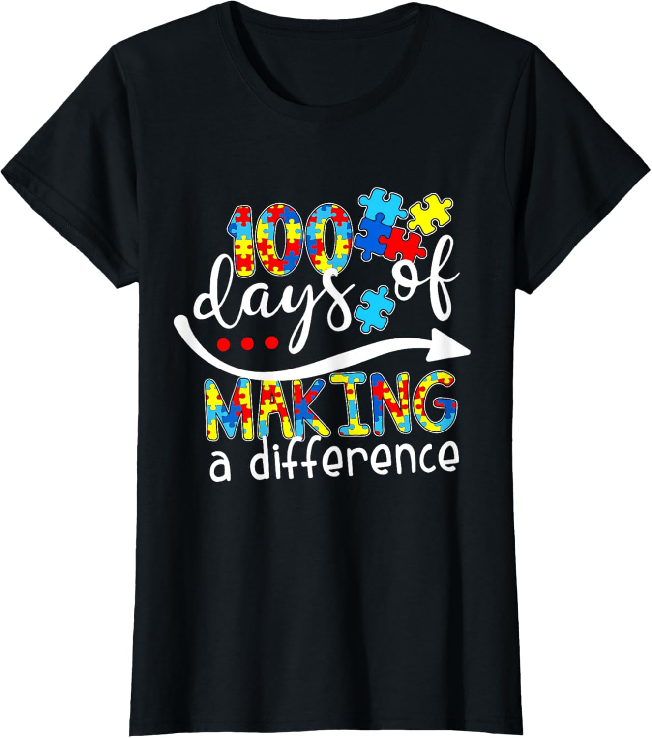 Autism 100 Days 100th day of school teacher autism awareness