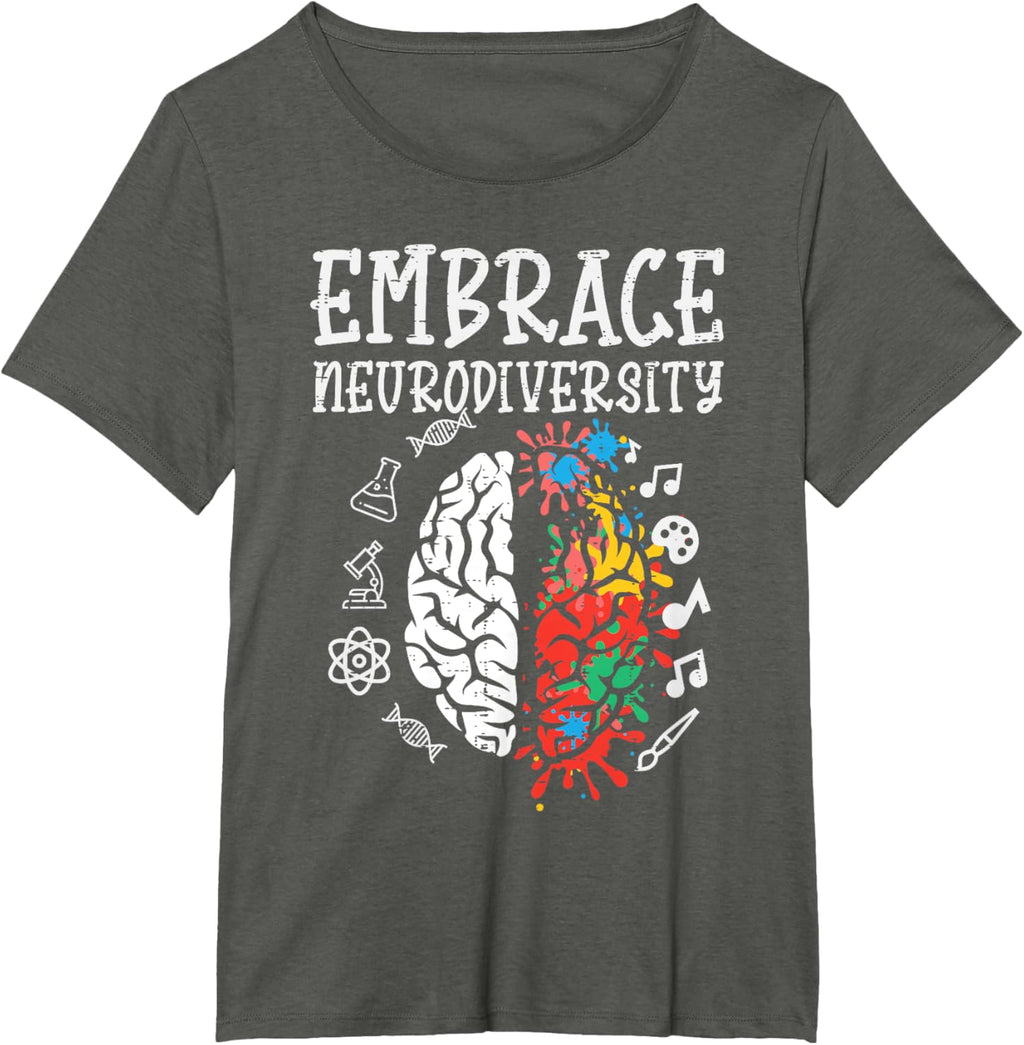 Embrace Neurodiversity Autism Awareness ASD Men Women Kids