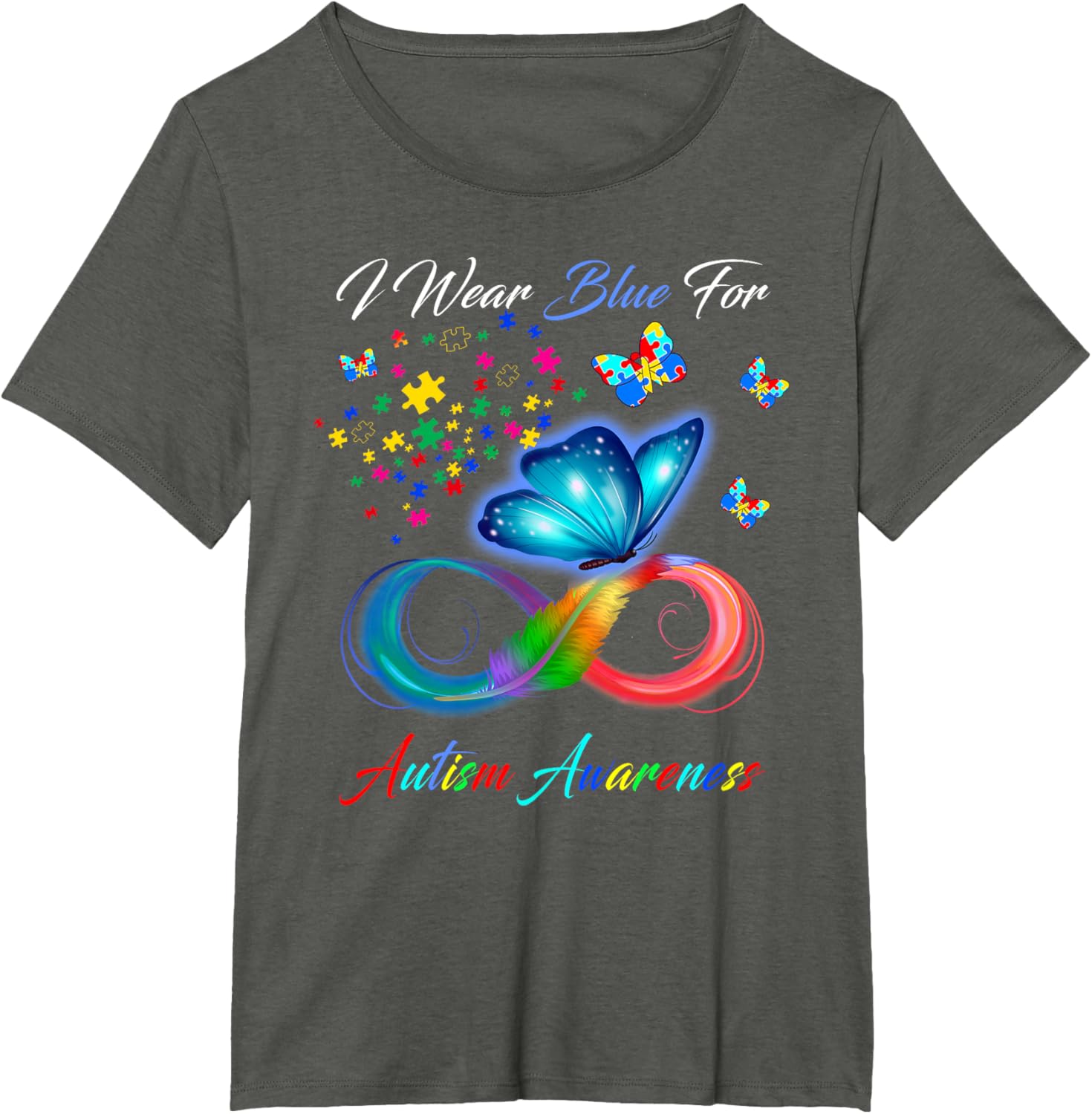 I Wear Blue For Autism Awareness - Autism Awareness Month