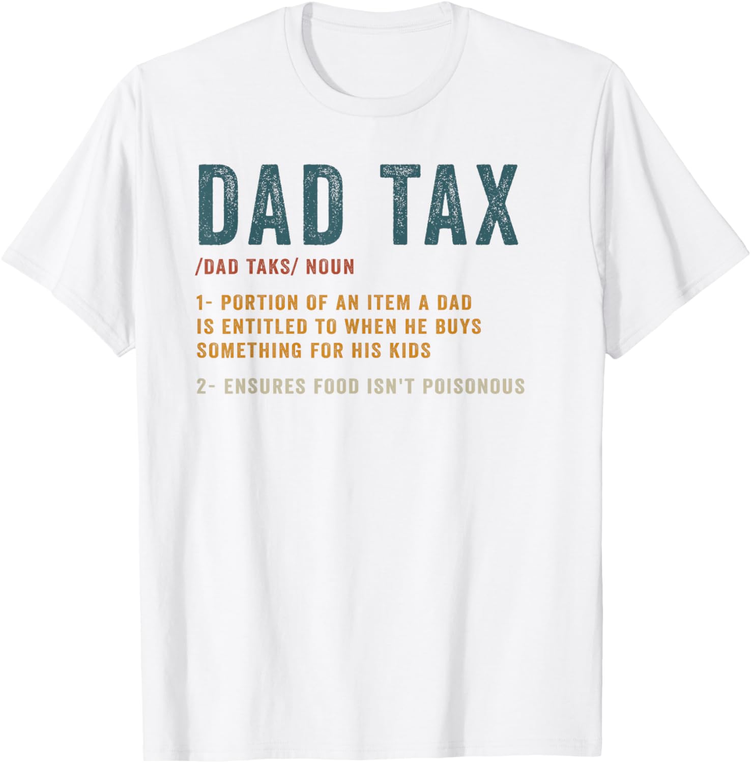 Vintage Dad Tax Definition Men Funny Father's Day