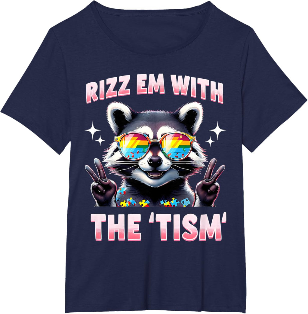 Autism Funny Rizz Em With The Tism Meme Autistic Racoon