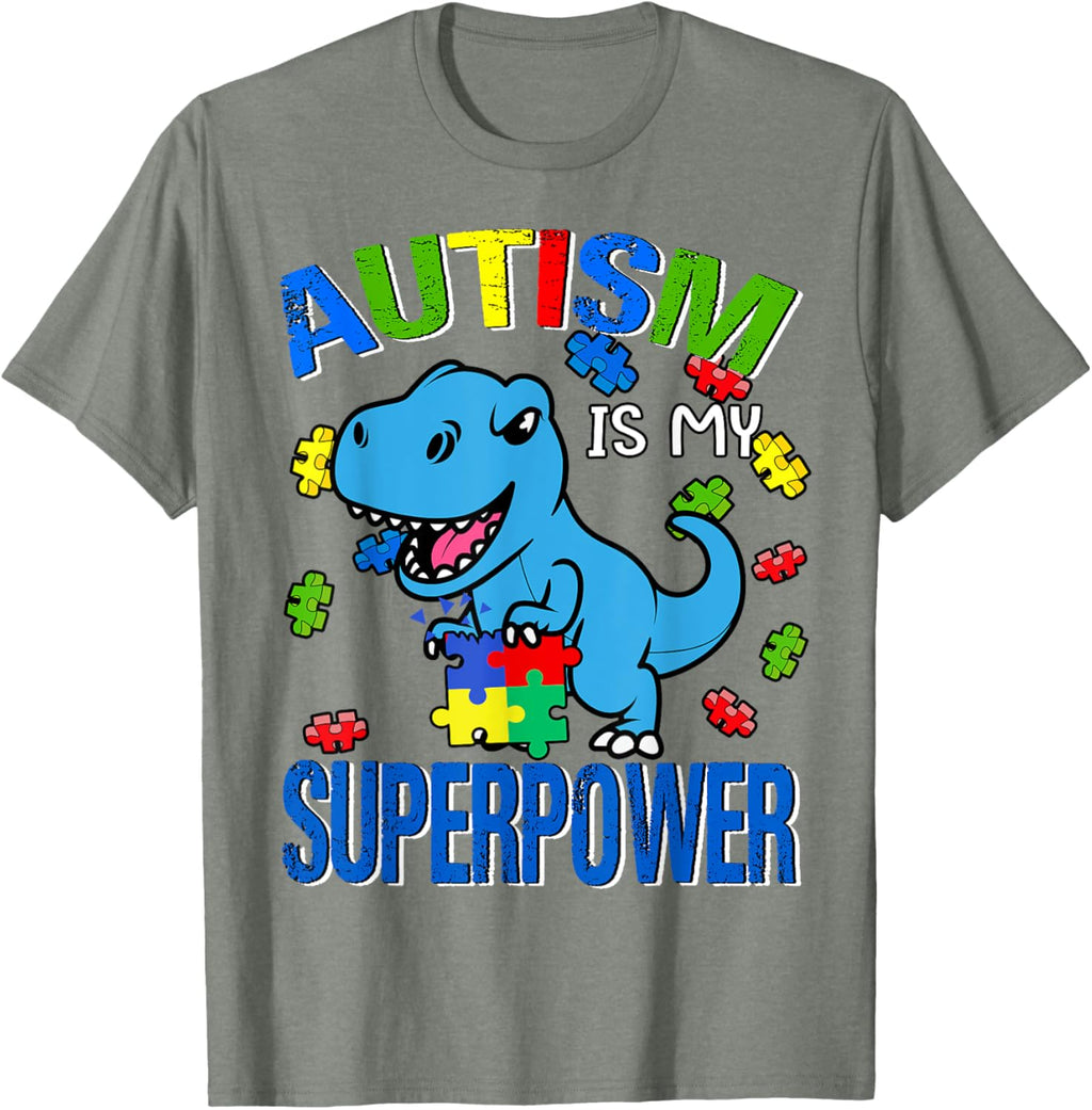 Kids Autism Is My Superpower Funny Awareness Boy Toddler