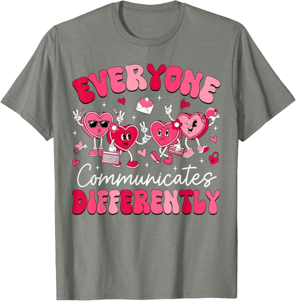 Everyone Communicates Differently Autism Valentines Day