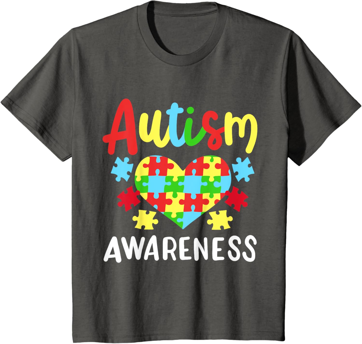 Autism Awareness T-Shirt, Small, Black