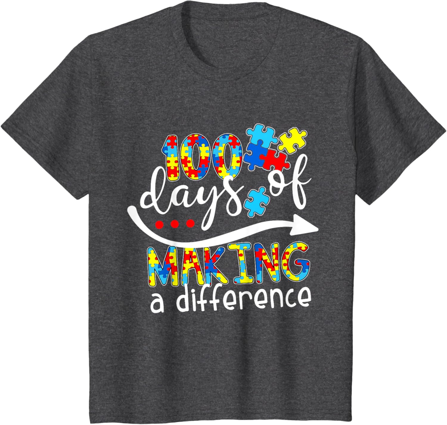 Autism 100 Days 100th day of school teacher autism awareness