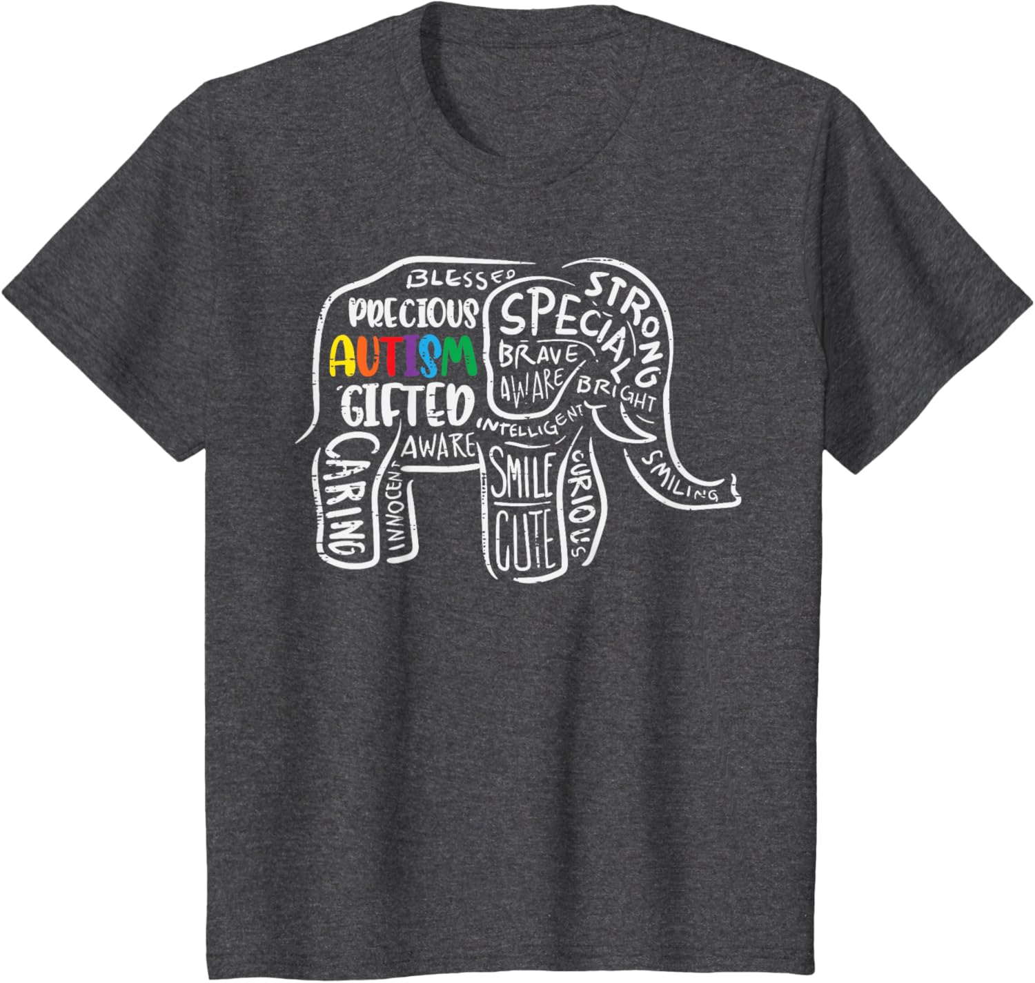 Autism Awareness Elephant Acceptance Autistic Men Women Kids
