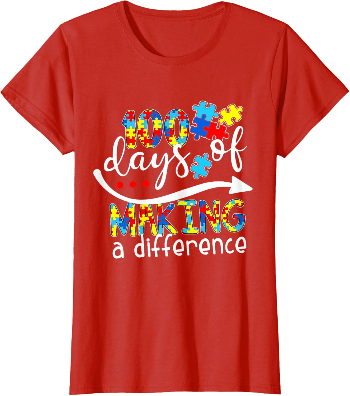 Autism 100 Days 100th day of school teacher autism awareness