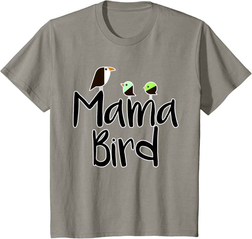 Mother's Day Mama Bird T-shirt Mom Tee
