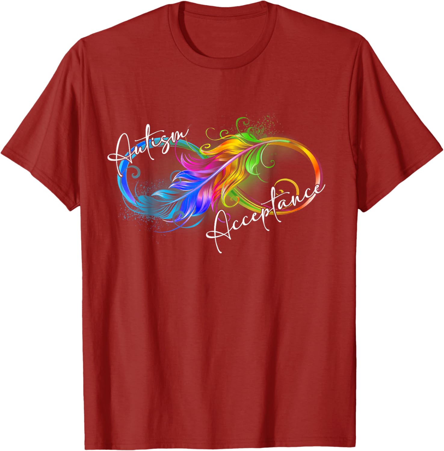 Autism Red Instead Infinity Symbol Autistic Acceptance