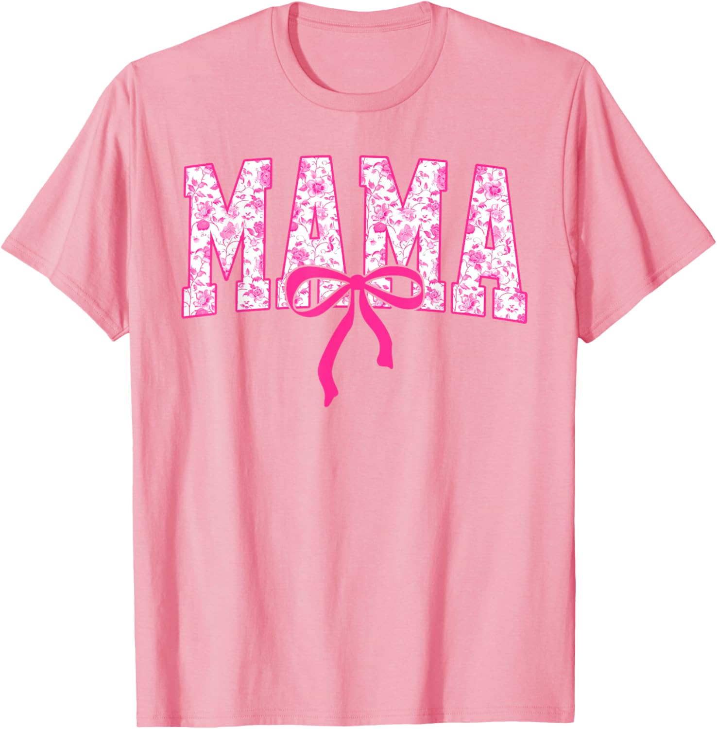 Coquette Pink Chinoiserie Mama Floral Bow Mom Mothers Day