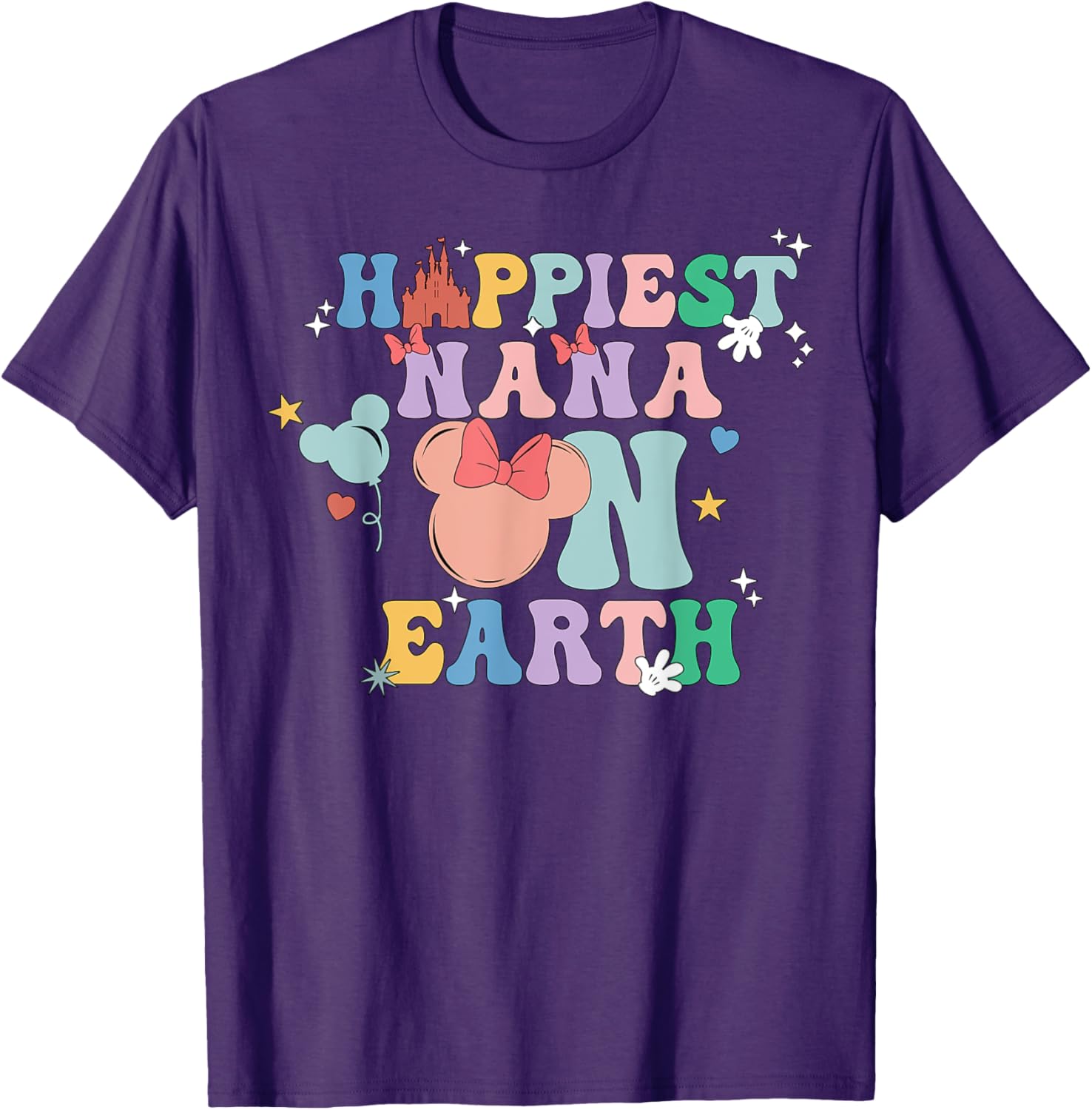 Happiest Nana On Earth Groovy Mom Mother's Day Mother Shirt