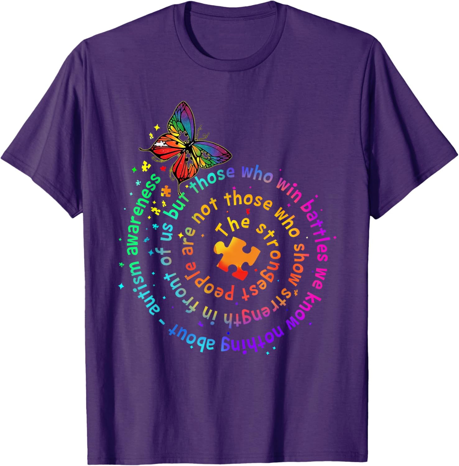 The Strongest People Butterfly Autism Awareness