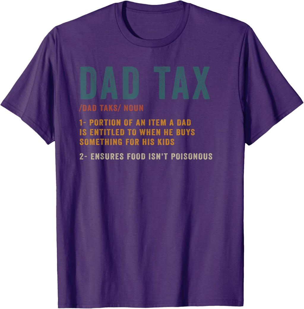 Vintage Dad Tax Definition Men Funny Father's Day