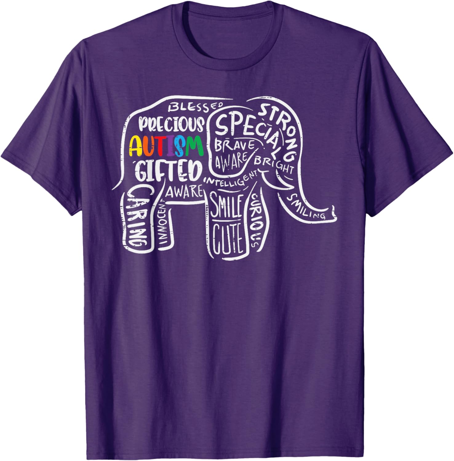 Autism Awareness Elephant Acceptance Autistic Men Women Kids