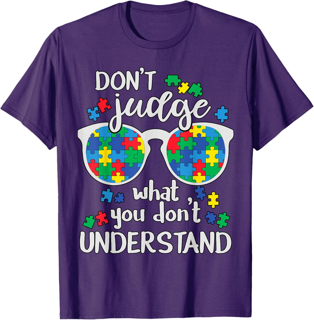 Don't Judge Understand Love Autistic Kids Autism Awareness
