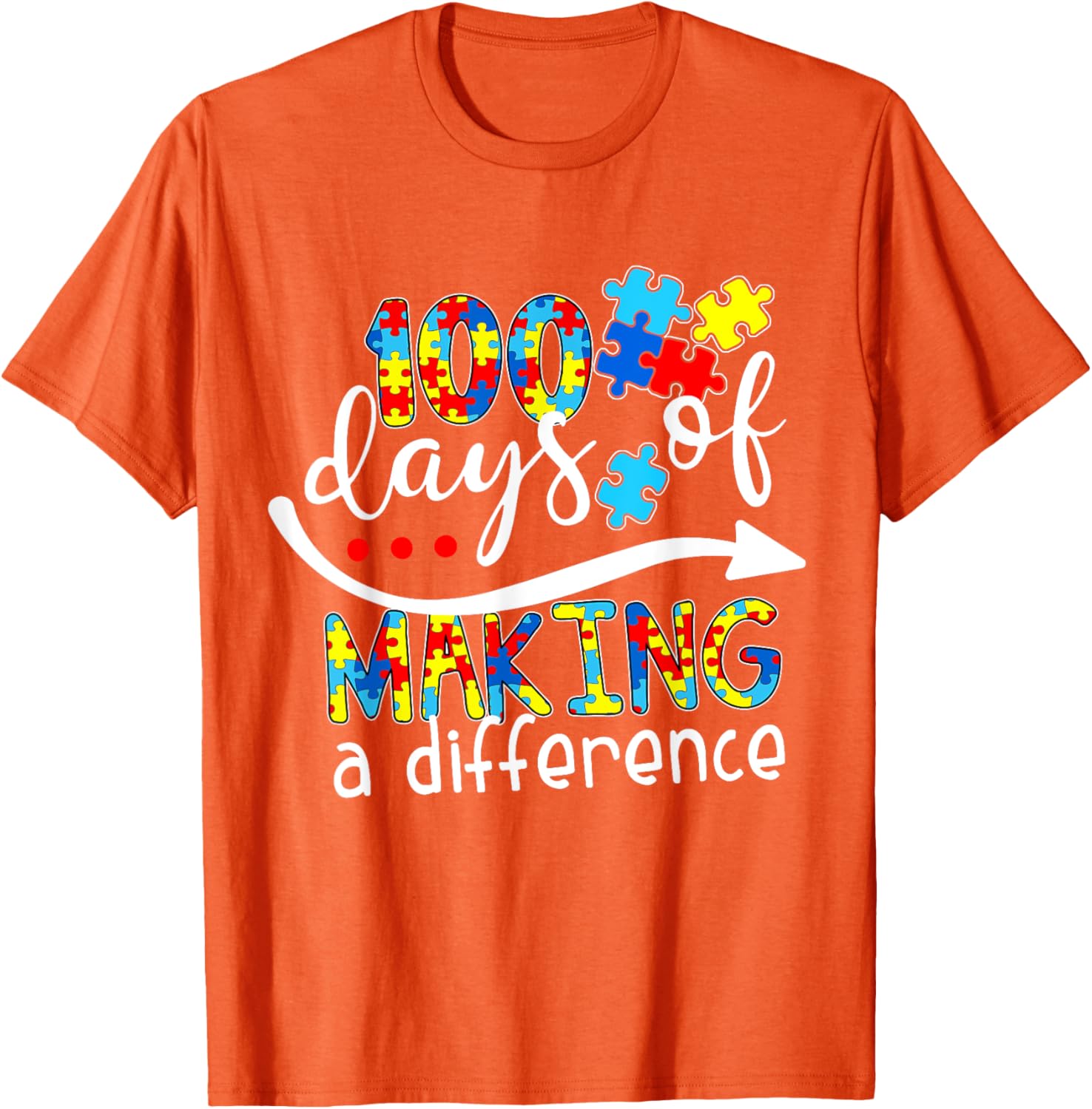 Autism 100 Days 100th day of school teacher autism awareness