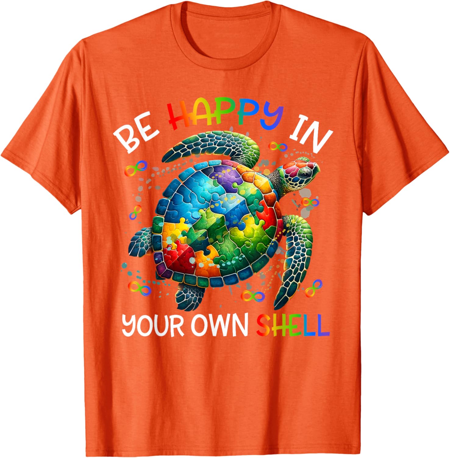 Puzzle Turtle Be Happy In Your Own Shell Autism Awareness