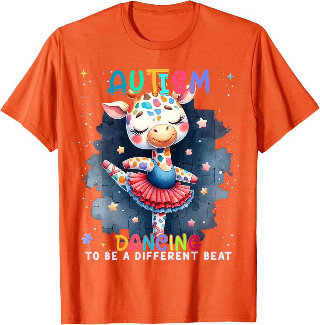 Autism Awareness Cute Unicorn Dancing To A Different Beat