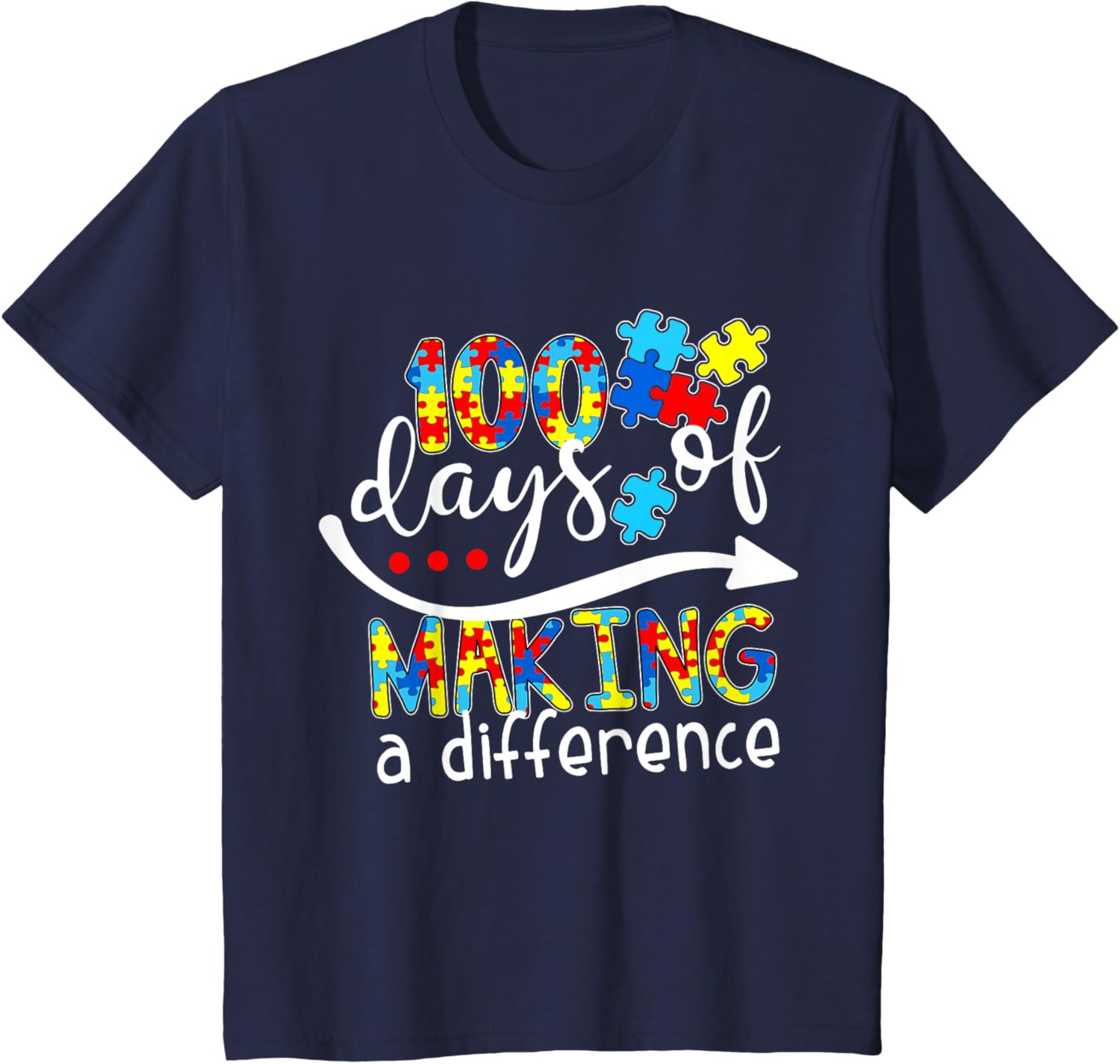 Autism 100 Days 100th day of school teacher autism awareness
