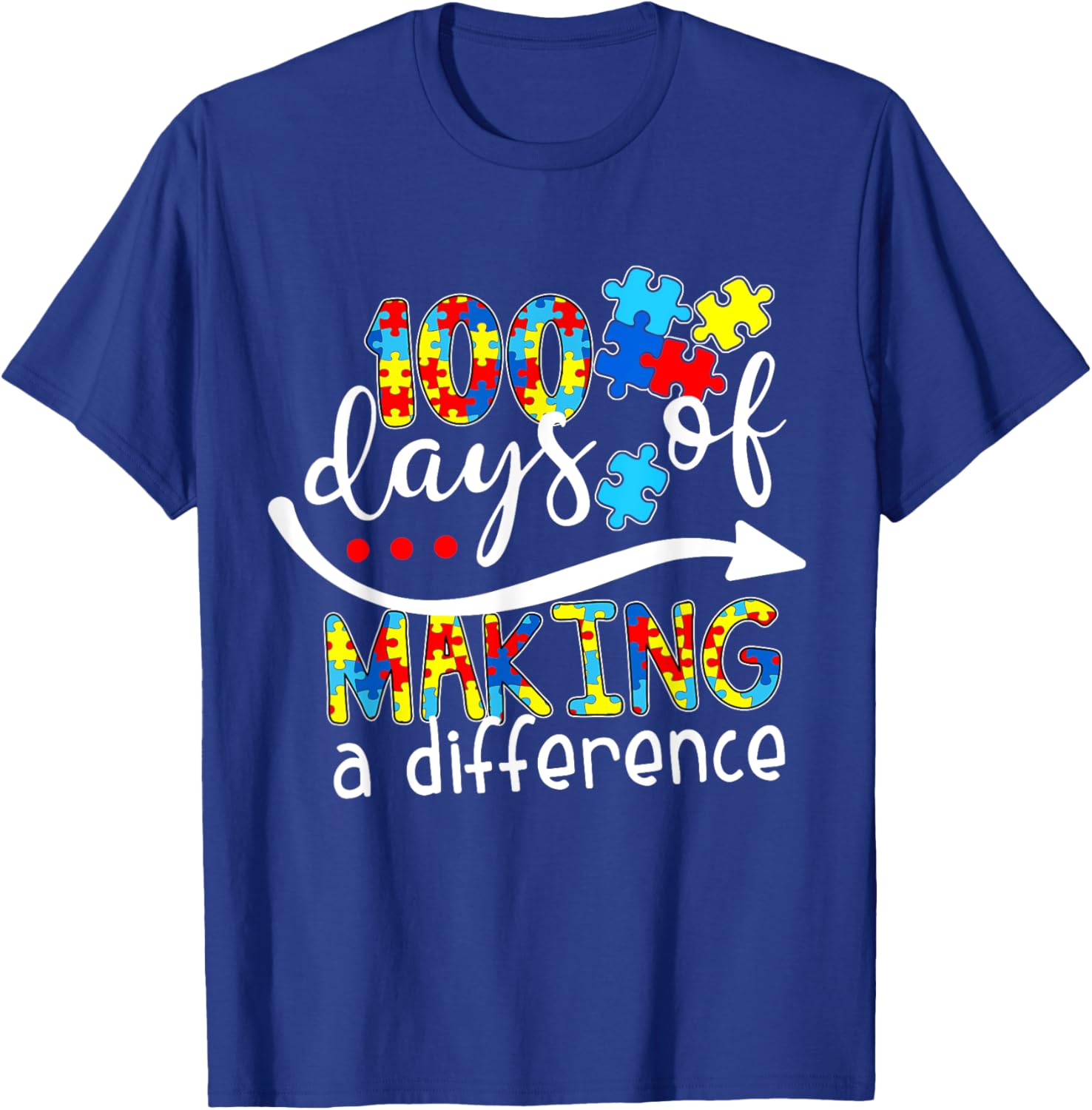 Autism 100 Days 100th day of school teacher autism awareness