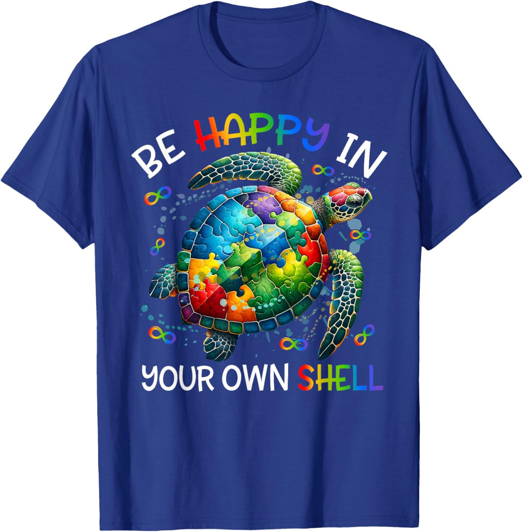 Puzzle Turtle Be Happy In Your Own Shell Autism Awareness