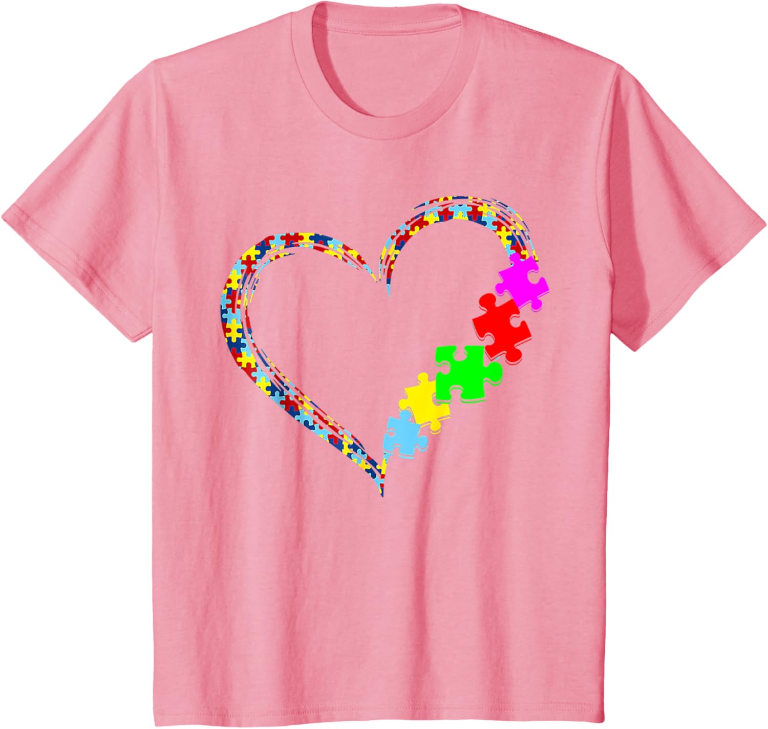 Autism Awareness Love Heart Puzzle Piece Gift Men Women